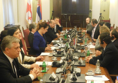 5. decembar 2018. Članovi Odbora za evropske integracije u razgovoru sa delegacijom Parlamenta Gruzije